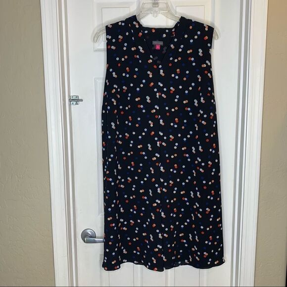 Vince Camuto Polka Dot Confetti Multicolored Dress Size 2X - Picture 4 of 8